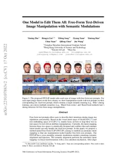 One Model to Edit Them All: Free-Form Text-Driven Image Manipulation
  with Semantic Modulations