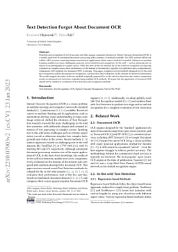Text Detection Forgot About Document OCR