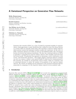 A Variational Perspective on Generative Flow Networks