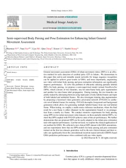 Semi-supervised Body Parsing and Pose Estimation for Enhancing Infant
  General Movement Assessment