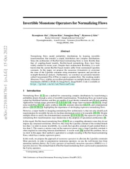 Invertible Monotone Operators for Normalizing Flows