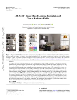 IBL-NeRF: Image-Based Lighting Formulation of Neural Radiance Fields