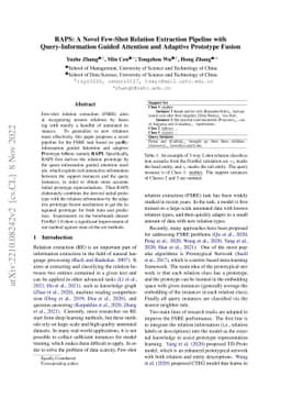 RAPS: A Novel Few-Shot Relation Extraction Pipeline with
  Query-Information Guided Attention and Adaptive Prototype Fusion