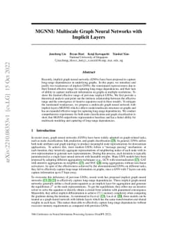 MGNNI: Multiscale Graph Neural Networks with Implicit Layers