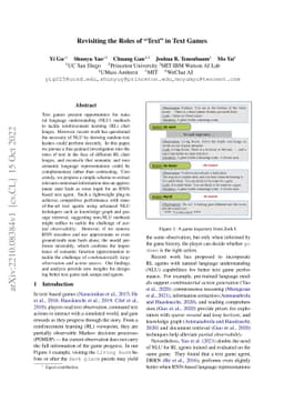 Revisiting the Roles of "Text" in Text Games