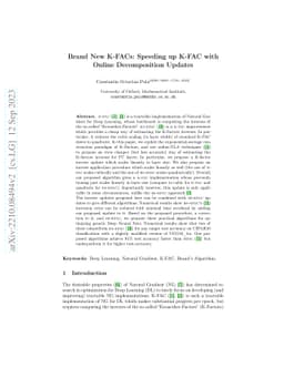 Brand New K-FACs: Speeding up K-FAC with Online Decomposition Updates