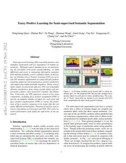 Fuzzy Positive Learning for Semi-supervised Semantic Segmentation