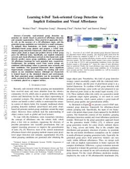 Learning 6-DoF Task-oriented Grasp Detection via Implicit Estimation and
  Visual Affordance