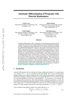Automatic Differentiation of Programs with Discrete Randomness