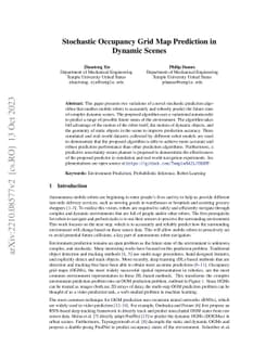 Stochastic Occupancy Grid Map Prediction in Dynamic Scenes