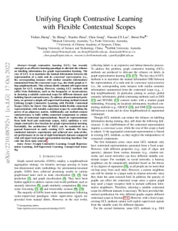 Unifying Graph Contrastive Learning with Flexible Contextual Scopes