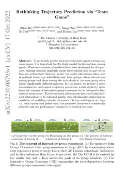 Rethinking Trajectory Prediction via "Team Game"
