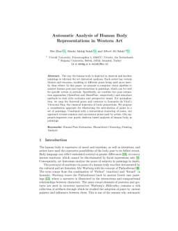Automatic Analysis of Human Body Representations in Western Art