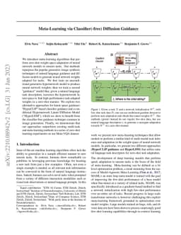 Meta-Learning via Classifier(-free) Diffusion Guidance