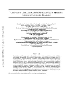 Confound-leakage: Confound Removal in Machine Learning Leads to Leakage