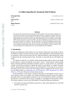 A Unified Algorithm for Stochastic Path Problems