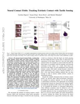 Neural Contact Fields: Tracking Extrinsic Contact with Tactile Sensing