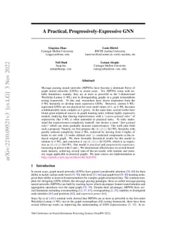 A Practical, Progressively-Expressive GNN