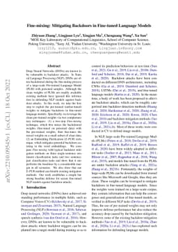 Fine-mixing: Mitigating Backdoors in Fine-tuned Language Models