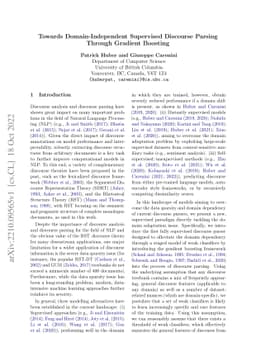 Towards Domain-Independent Supervised Discourse Parsing Through Gradient
  Boosting