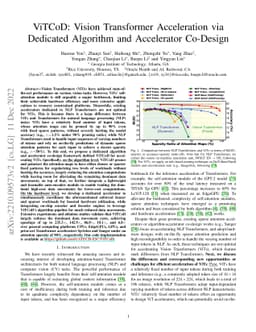 ViTCoD: Vision Transformer Acceleration via Dedicated Algorithm and Accelerator Co-Design