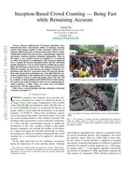 Inception-Based Crowd Counting -- Being Fast while Remaining Accurate