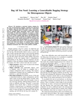 Bag All You Need: Learning a Generalizable Bagging Strategy for
  Heterogeneous Objects