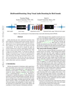 BirdSoundsDenoising: Deep Visual Audio Denoising for Bird Sounds