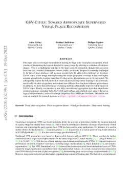 GSV-Cities: Toward Appropriate Supervised Visual Place Recognition