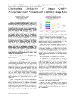 Discovering Limitations of Image Quality Assessments with Noised Deep
  Learning Image Sets