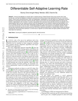 Differentiable Self-Adaptive Learning Rate