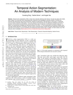 Temporal Action Segmentation: An Analysis of Modern Techniques