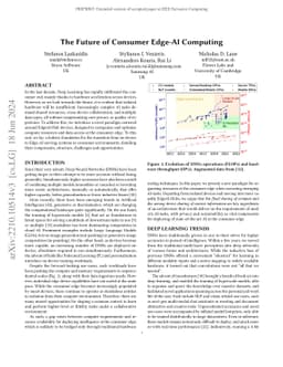 The Future of Consumer Edge-AI Computing