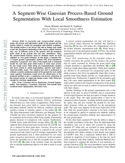 A Segment-Wise Gaussian Process-Based Ground Segmentation With Local
  Smoothness Estimation