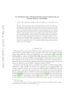 On Representing Mixed-Integer Linear Programs by Graph Neural Networks
