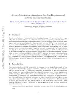 An out-of-distribution discriminator based on Bayesian neural network
  epistemic uncertainty