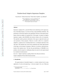 Gradient-based Adaptive Importance Samplers