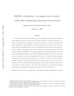 BELIEF in Dependence: Leveraging Atomic Linearity in Data Bits for Rethinking Generalized Linear Models
