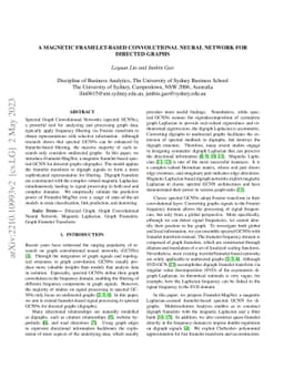 A Magnetic Framelet-Based Convolutional Neural Network for Directed
  Graphs