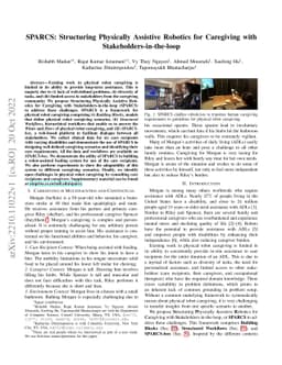 SPARCS: Structuring Physically Assistive Robotics for Caregiving with
  Stakeholders-in-the-loop