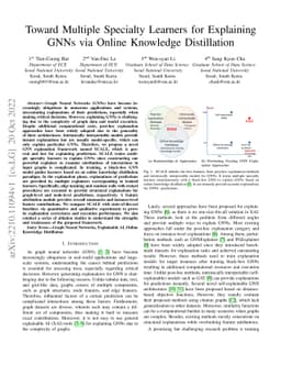 Toward Multiple Specialty Learners for Explaining GNNs via Online
  Knowledge Distillation
