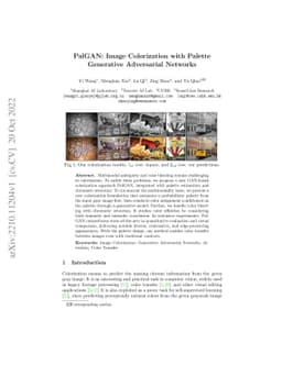 PalGAN: Image Colorization with Palette Generative Adversarial Networks