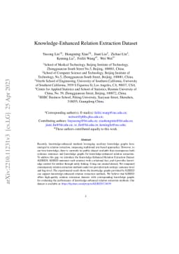 Knowledge-Enhanced Relation Extraction Dataset
