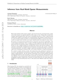 Inference from Real-World Sparse Measurements