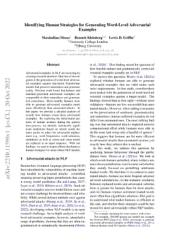 Identifying Human Strategies for Generating Word-Level Adversarial
  Examples