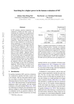 Searching for a higher power in the human evaluation of MT