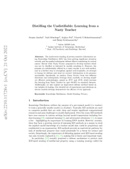 Distilling the Undistillable: Learning from a Nasty Teacher