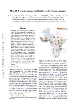 AfroLID: A Neural Language Identification Tool for African Languages