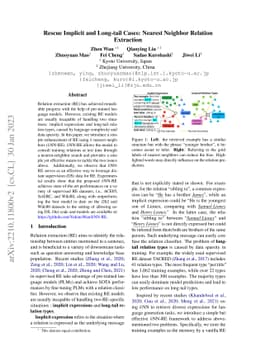 Rescue Implicit and Long-tail Cases: Nearest Neighbor Relation
  Extraction