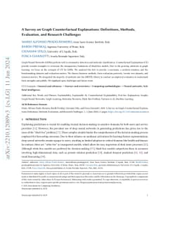 A Survey on Graph Counterfactual Explanations: Definitions, Methods,
  Evaluation, and Research Challenges